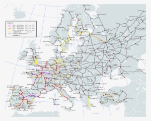 High-speed Lines In Europe, - Map