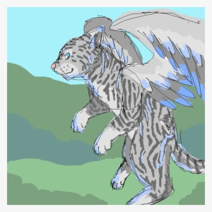 Azul The Flying Cat - Illustration