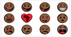 Oju Africa - Emoticono Negro