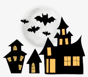 Haunted Clipart Spooky House - Halloween Houses Clip Art
