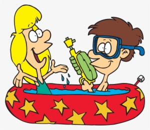 Sunburns, Bug Bites And Zip Lines - Summer Cartoon Clip Art