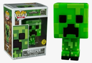 funko pop minecraft creeper glow in the dark