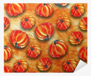 Artistic Seamless Halloween Pattern Design - Watercolor Painting
