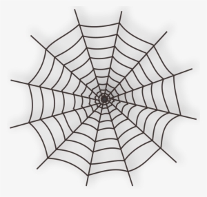Large Haunted Spider Web Png Clipart - Spider Web Tattoo Png