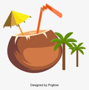 Delicious Coconut Creative Material Design, Coconut, - Coconut