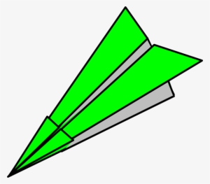 Green Paper Plane Clip Art At Clker - Paper Planes Clip Art