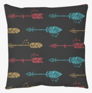 Seamless Pattern With Tribal Arrows - Cushion