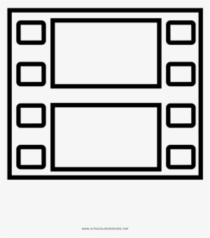 Film Strip Coloring Page - Drawing