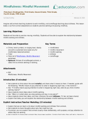 Mindful Movement - Explain The Topic Lessons From Popular Movement