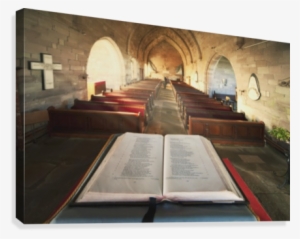 Durham, England - Northumberland England An Open Bible At The Back Of
