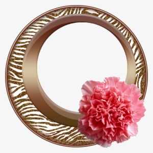 Click To Download Round Copper Round Picture Frame - Florist Message Card Thank You Carnation