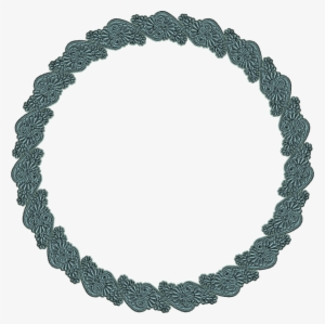 Turquise Lace Round Frame - Independence Blue Cross Foundation