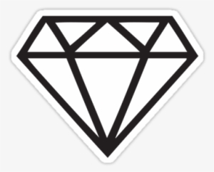 Clipart Black And White Library Diamond By Maestro - Diamond Outline Tattoo
