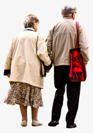 Elderly Couple Holding Hands Walking Garry Knight/cc - Old People Png