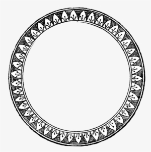 Vintage, Antique, Frame, Round, Ornate, Old, Historic - Hoops Greeting Cards: Greeting: I Would Jump Through
