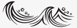 Wave Silhouette At Getdrawings - Waves Png Black And White
