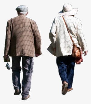 Ancianos Caminando Png