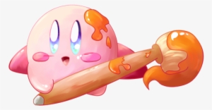 Paintbrush Clipart Png - Kirby And The Rainbow Curse