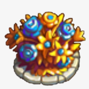 Golden Flower Bed - Illustration