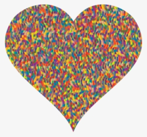 Clip Art-holidays Heart Confetti Valentine's Day Red - Confetti Heart