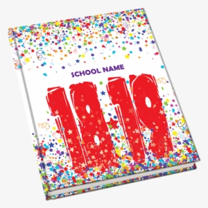 Confetti Celebration Yearbook Cover, Creative Yearbook - Yearbook