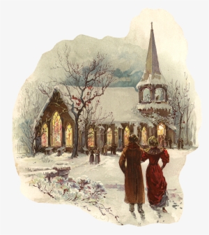This Is A Charming Digital Winter Graphic Created From - Painting