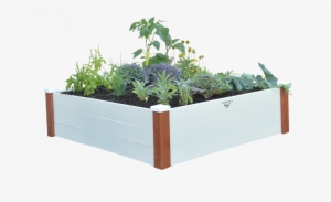 Vinyl Wrapped Raised Garden Bed 48"x48"x14"- - Flowerpot