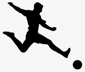 Silhouette, Football, Player, Shooting - Soccer Player Silhouette