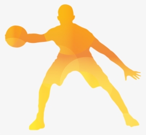 Basketball Silhouette - Basketball Silhouette Png Yellow