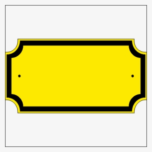 Address Plaque With Cut Corners - Icon