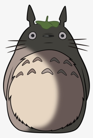 Transparent Totoro Png Black And White - My Neighbor Totoro Png