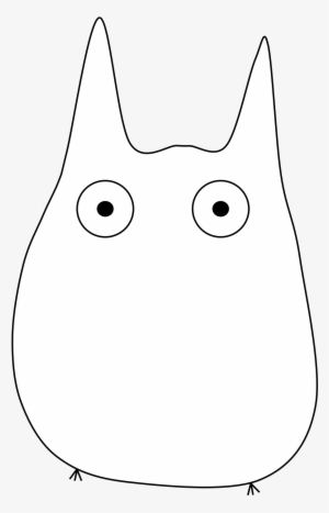 Open - White Totoro Png