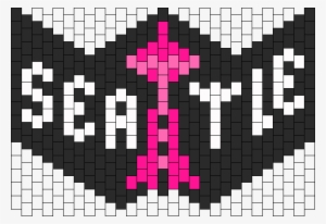 Seattle Space Needle Sub Zero Mask Bead Pattern - Space Needle Perler Beads