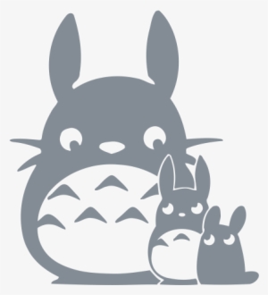 Pegatina Totoro Familia - Vinilo De Totoro