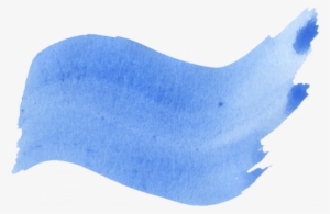 Blue Watercolor Brush Stroke 4 24 - Rays And Skates