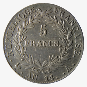 5 Francs Napoleon An 14 Revers - 10 Złotych Note