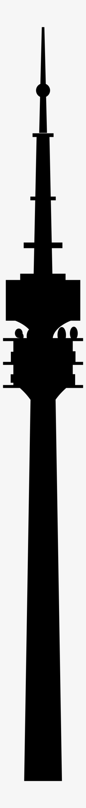 Filekontur Olympiaturm - Silhouette