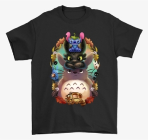 Stitch, Night Fury And Totoro - Totoro And Stitch