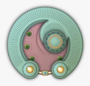 Cityographer Futuristic City Map Icons Set - Circle