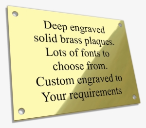 Brass Plaques - Church Chair Memorial Plaques