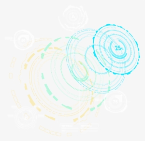 Hud Elements, Futuristic User Interface Templates On - Disk