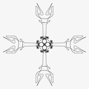 Holy Greek Futuristic Cross - Clip Art