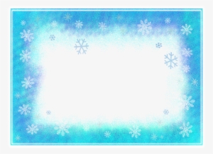 Free Ilration Frame Winter Flakes Snow Icing Image - Border