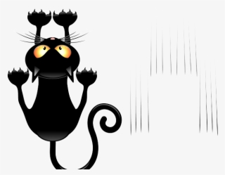 Scratches Clipart Dragon Claw - Halloween Black Cat Clipart Png