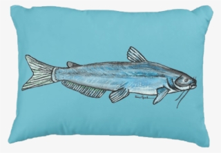 Blue Catfish Pillow - Cushion
