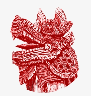 Chinese Dragon Head By Kenny Routt - Illustration