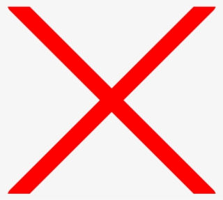 Red Cross Clipart Large Cross - Big Red X No Background