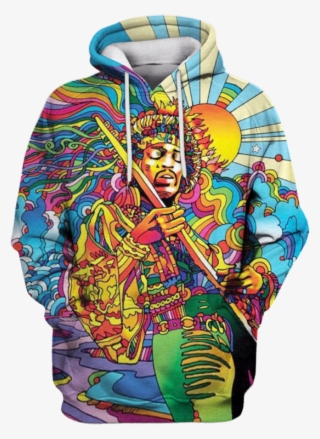 3d Jimi Hendrix Full Print T Shirt - Jimmy Hendrix Mosaico