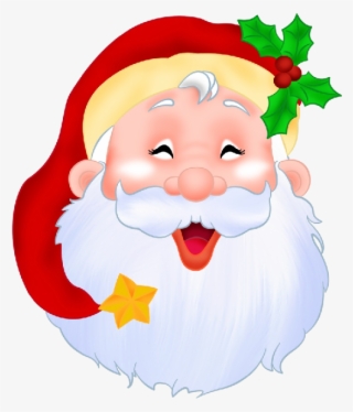 Png - Christmas Santa Face Clip Art