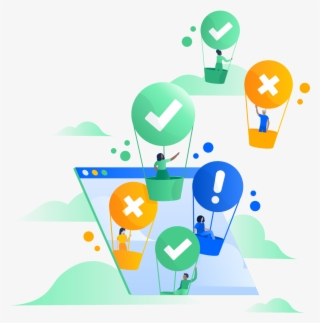 Hot Air Balloons With Different Status Icons I